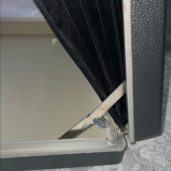 Vintage SAMSONITE Hard Shell Black Textured Briefcase - Picture 8 of 9